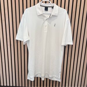 Men’s White Golf Polo Shirt by Dunning Golf